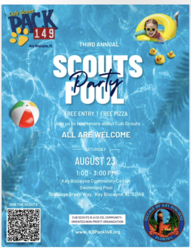Cub Scouts Pool & Pizza Party Returns