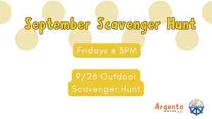 September Scavenger Hunt: Outdoor Scavenger Hunt