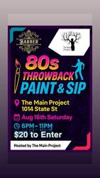 80's Throwback Paint & Sip