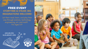 Storytime & STEAM for Ages 3 to 9 at the Innovation Hub: Big Imaginations Welcome