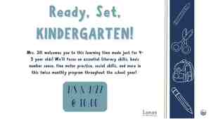 Ready, Set Kindergarten: Kindergarten Readiness Group