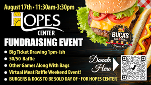 HOPES Center of Racine Fundraising Event Sunday August 17 at Buca’s Bar & Grill, 4234 Douglas Avenue