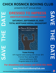 DRESSED TO IMPRESS Amateur Boxing Dinner Show