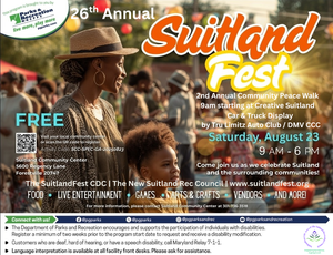26th Annual Suitlandfestival + 2nd Annual Community Peace Walk