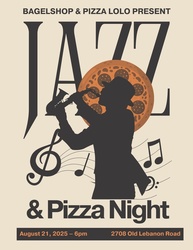 Jazz & Pizza Night at Bagelshop: Featuring Pizza Lolo
