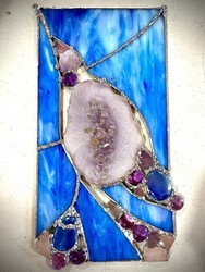 Stained Glass & Sliced Geode Window Workshop