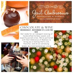Holiday Chocolate & Wine Pairing with Gail Ambrosius