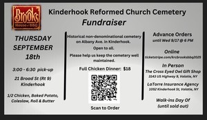 KINDERHOOK REFORMED CHURCH BROOKS BBQ SEPT 18 3:00-6:30