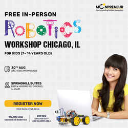 In-Person Free Robotics/Math Workshop for Kids at Chicago, IL (7-14)