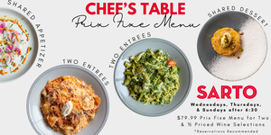 Sarto Chef's Table: Prix Fixe Dinner for Two