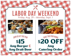 Celebrate Labor Day Weekend at Shannon Rose Irish Pub
