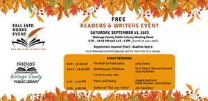 Fall into Books Event, For Readers & Writers