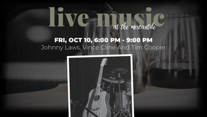 Live Music: Johnny Laws, Vince Cline, and Tim Cooper @ Middlebrook Mercantile