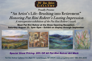 The Pat Rini Rohrer Gallery presents “An Artist’s Life – Brushing Into Retirement”