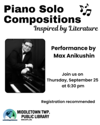 Piano Solo Compositions inspired by Literature