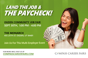 Ogden Community Job Fair 9/30/2025 – 30+ Hiring Companies looking to meet with you!