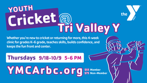 Youth Cricket at Tri Valley YMCA