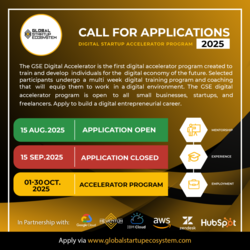 Global Startup Ecosystem (GSE) Opens Applications for 8th Annual Digital Startup Accelerator 2025