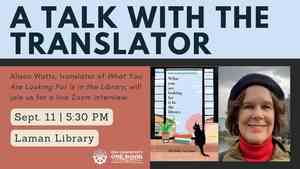 Talk With The Translator: One Community, One Book