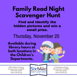 Family Read Night Scavenger Hunt