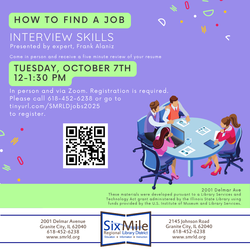 Job Search Training Session Series presented by expert, Frank Alaniz