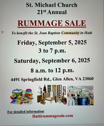 St Michael Haiti Rummage Sale