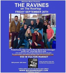 Wild Hare Music presents:THE RAVINES on The Rooftop feat: the Wild Hare Soundsytem Friday Sept 26th!