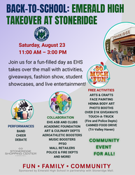 Emerald High School Takeover at Stoneridge Mall – Live Performances & Giveaways, Aug 23