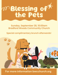 Bradford Woods Community Church Blessing of the Animals