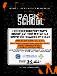 SNIPES, UNDER ARMOUR & KUR HOST SECOND ANNUAL BACK-TO-SCHOOL DRIVE IN PHILADELPHIA