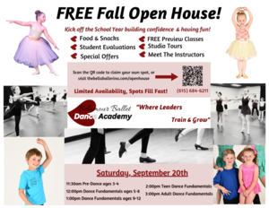 FREE Dance Classes Sat, Sept 20th!!