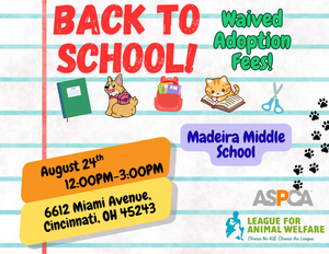 Back to School Adoption Event-League for Animal Welfares