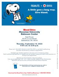 Moravian University Community Blood Drive Bahnson Center
