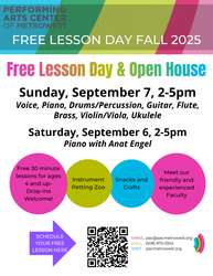 Free Lesson Day and Open House at the Performing Arts Center of MetroWest
