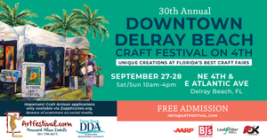 30th Annual Downtown Delray Beach Craft Festival on 4th