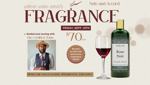 Wine Tasting and Custom Body Oil Bar Workshop