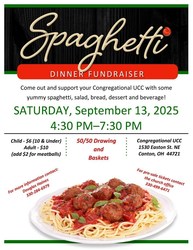 Spaghetti Dinner at Congregational United Church of Christ