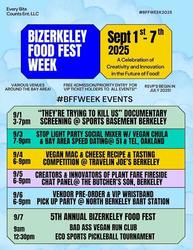 The Bizerkeley Vegan Presents Bizerkeley Food Fest Week: Exclusive Events Sept. 1–7