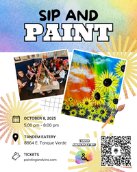 Sunflower Sunset Paint and Sip + Wine Specials