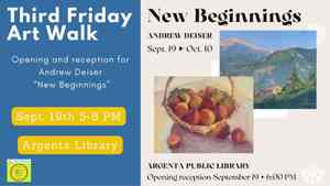 Argenta Third Friday Art Walk: Opening & Reception For "New Beginnings" By Andrew Deiser