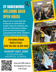 CY Danceworks: Bring the Family: Free Dance Classes, Food, Games, Face Painting & More - This Sunday