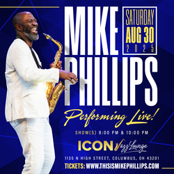🎷 Sax Supreme: Mike Phillips Ignites ICON Jazz Lounge this Saturday night!