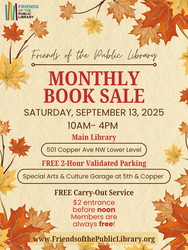 Friends of the Library Monthly Sale