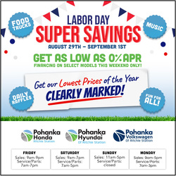 Pohanka Automotive Labor Day Bash & Sales Event at Ritchie Station