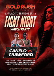Fight Night Watch Party at Gold Rush