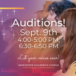 Worcester Children's Chorus Auditions