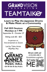 TEAM TAIKO Drum Classes Fall Session