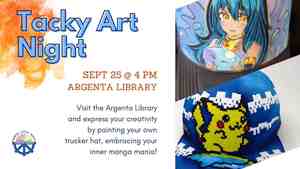 Tacky Art Night: Trucker Hats