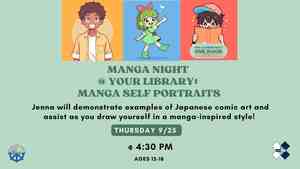 Manga Night @ Your Library: Self Portraits