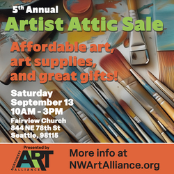 The 5th annual Artist Attic Sale